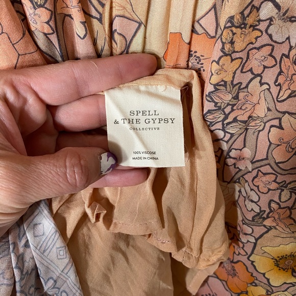 SPELL & THE GYPSY AMETHYST GOWN BLUSH SIZE XXL - Picture 9 of 15